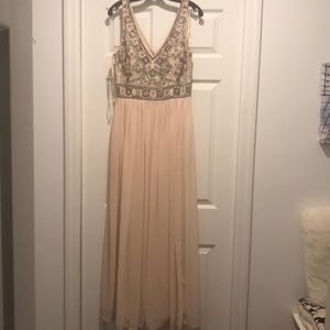 Anthropologie sequined maxi dress size 8